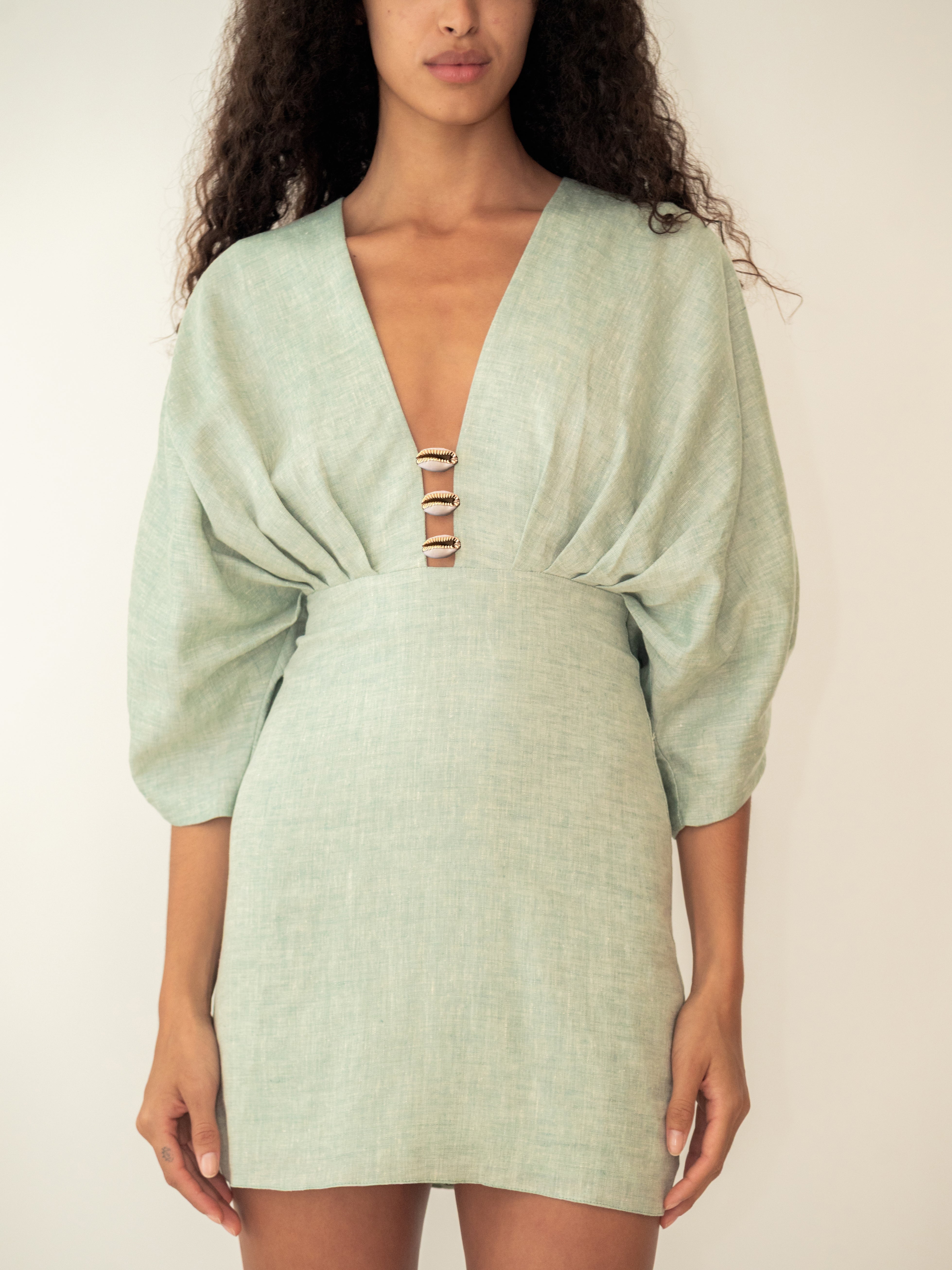 ABELLA DRESS SEAFOAM GREEN