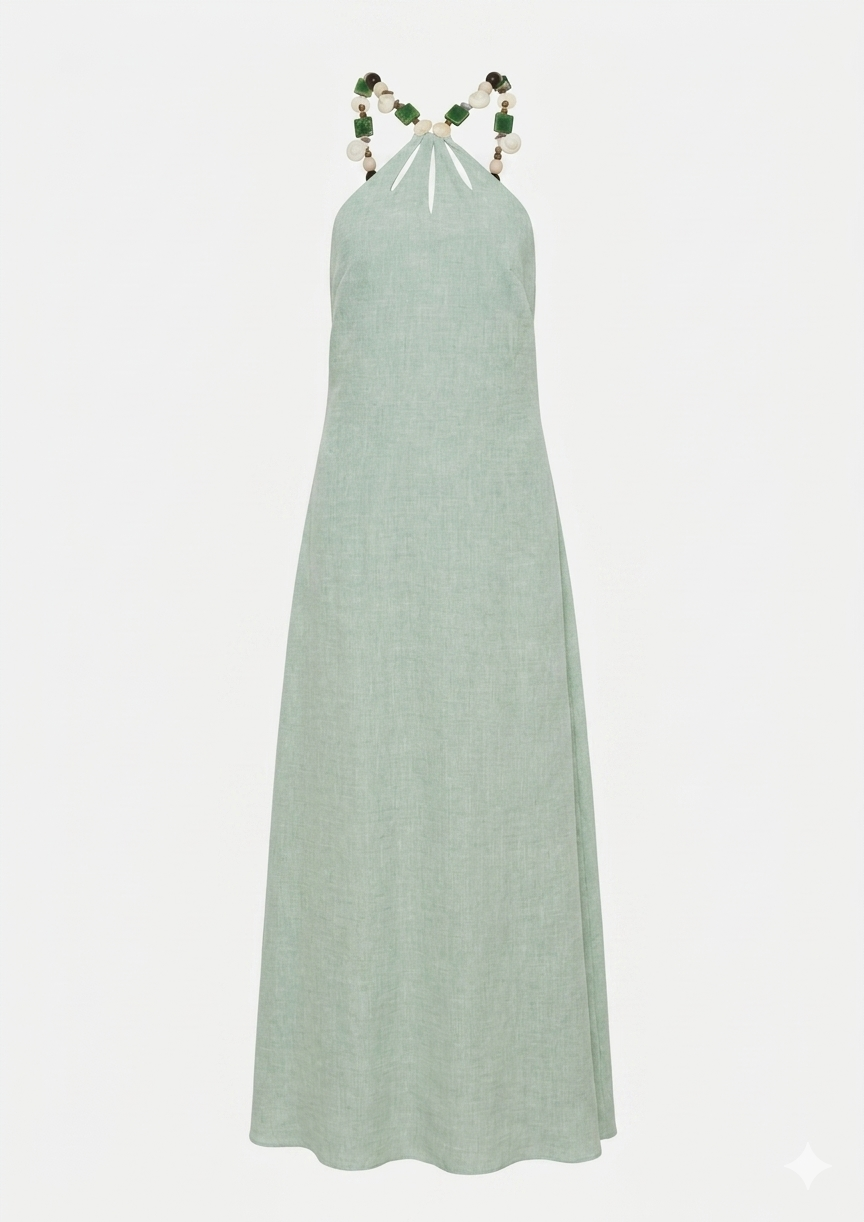 DAKOTA DRESS SEAFOAM GREEN
