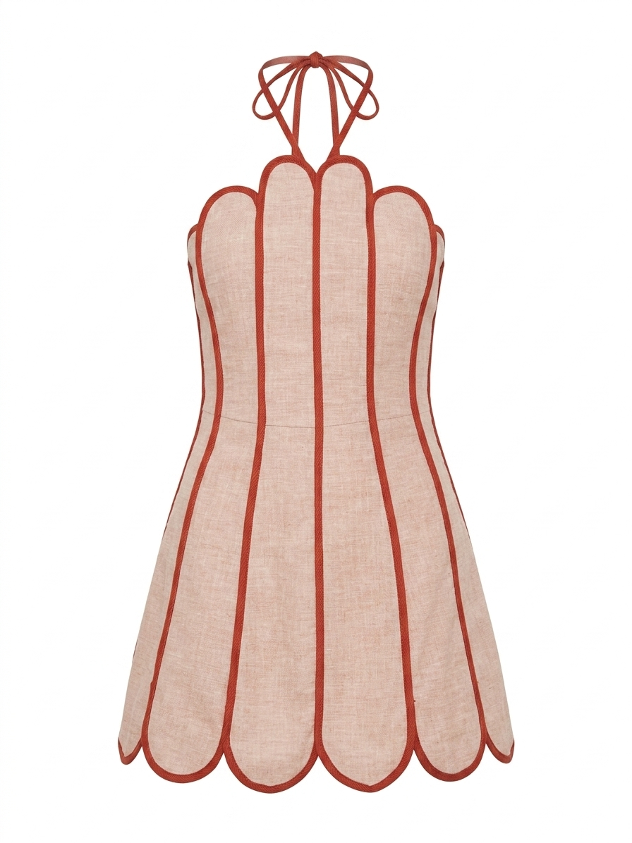LENNY DRESS APRICOT ORANGE