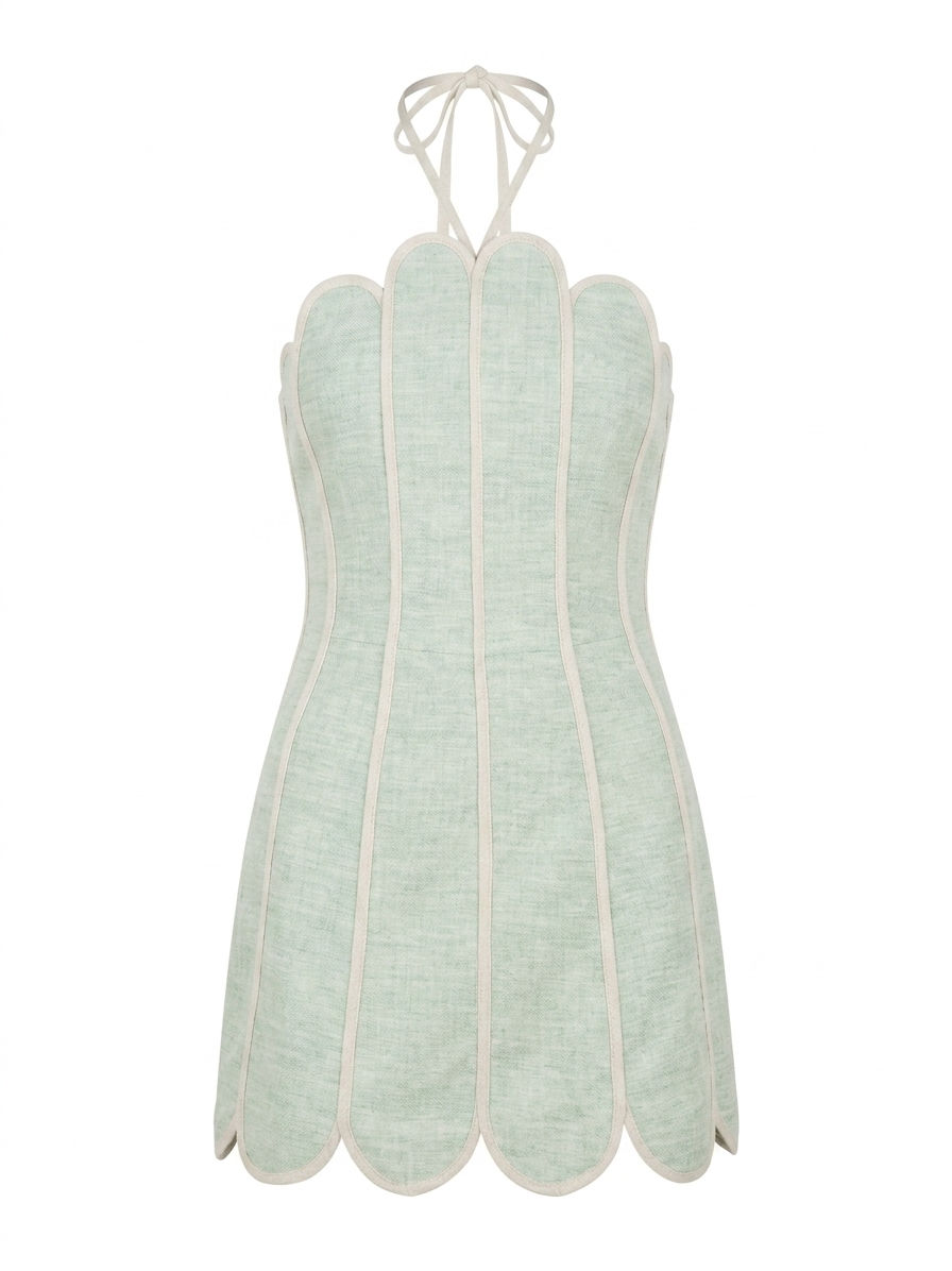 LENNY DRESS SEAFOAM GREEN