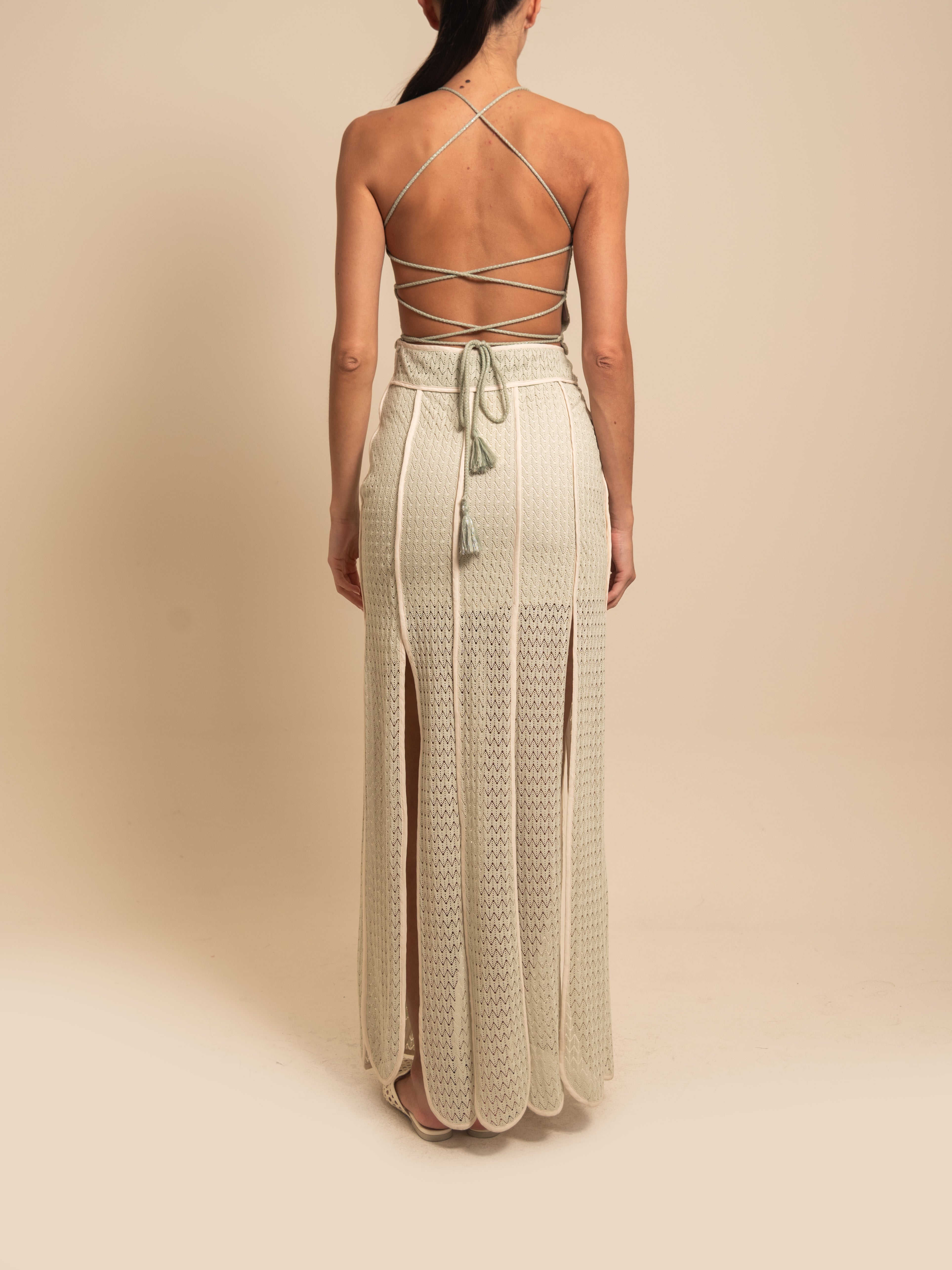 CETINA SKIRT SAGE GREEN