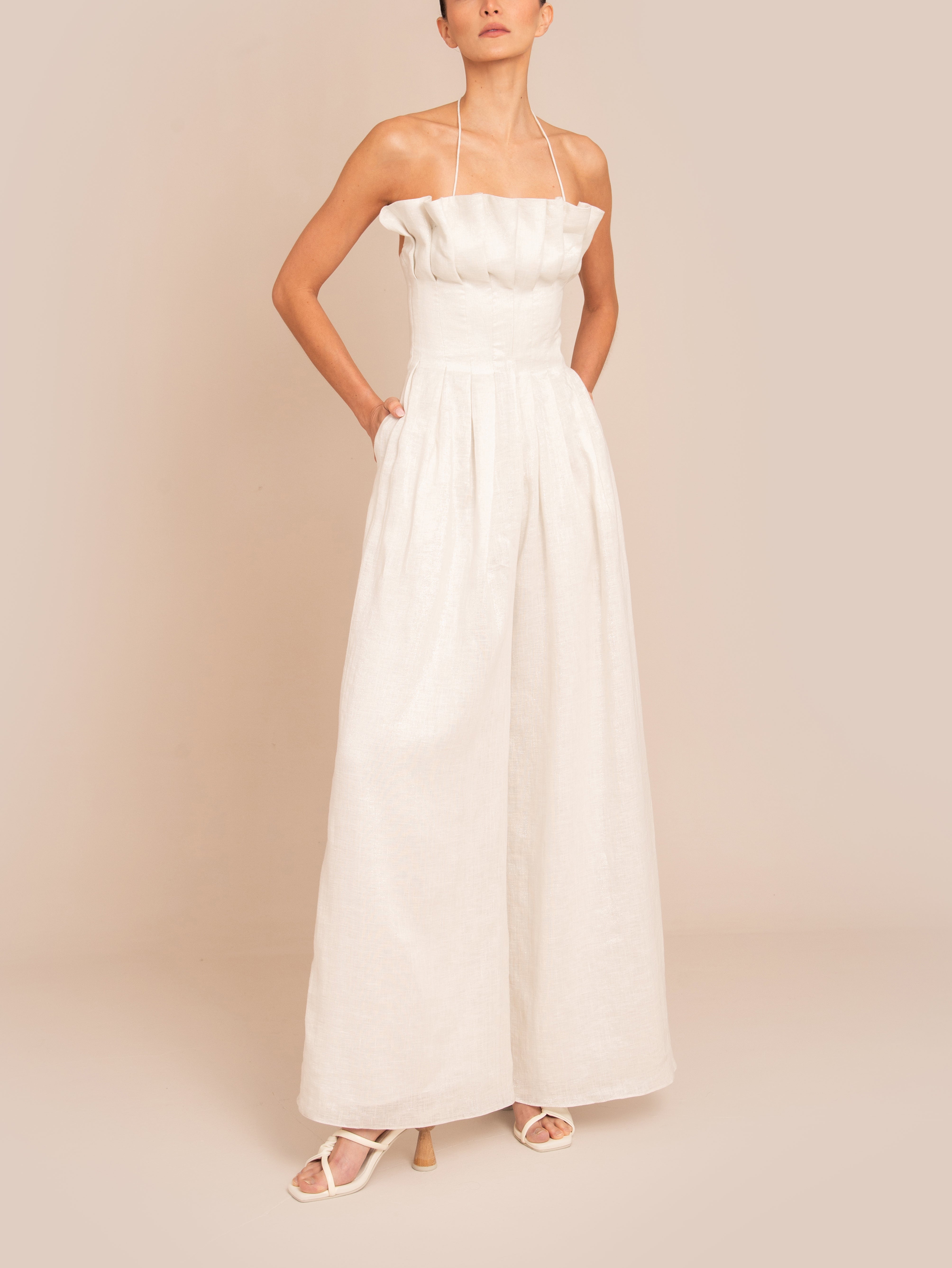 CLOVER JUMPSUIT IVORY/ SILVER