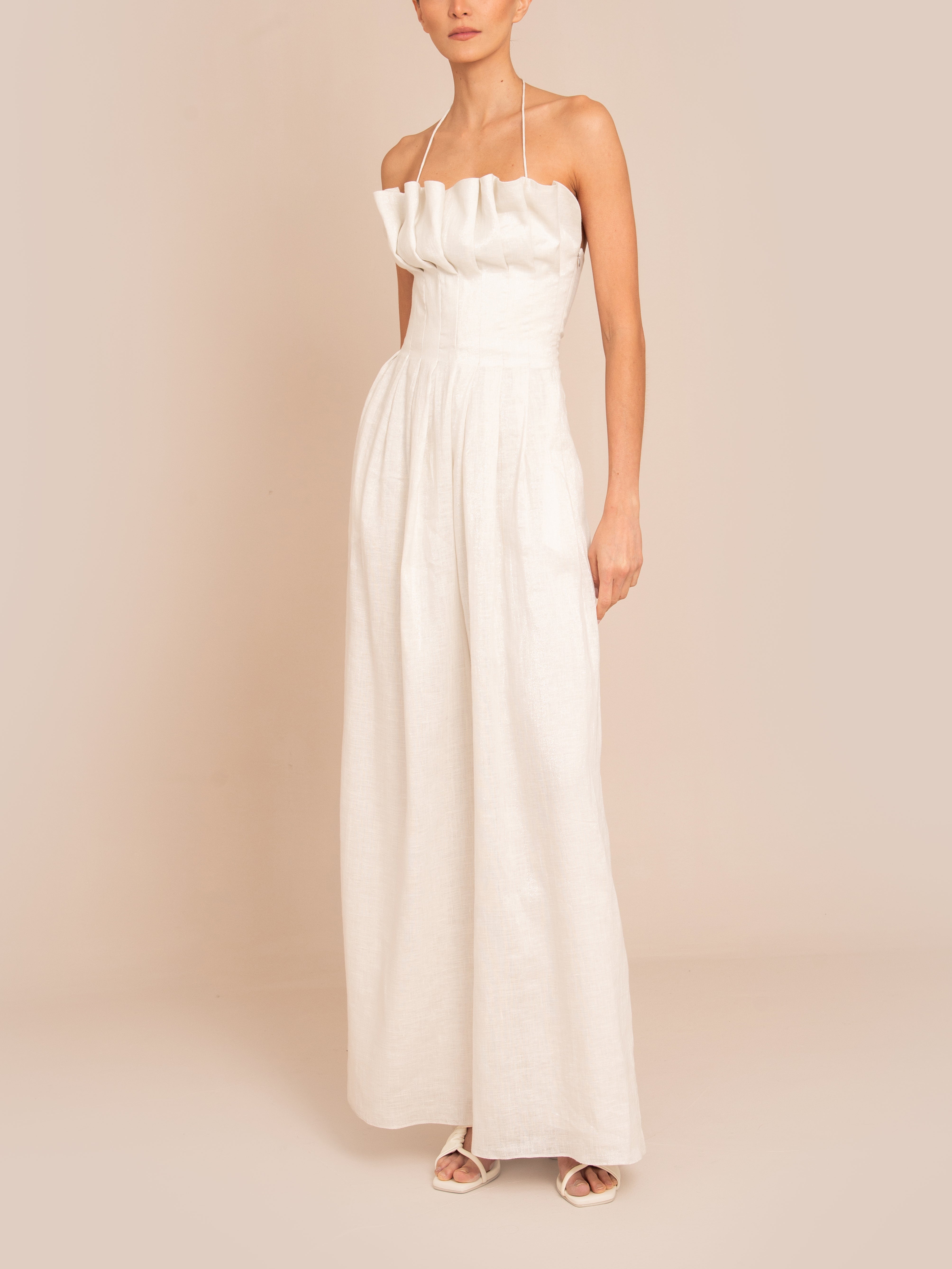 CLOVER JUMPSUIT IVORY/ SILVER