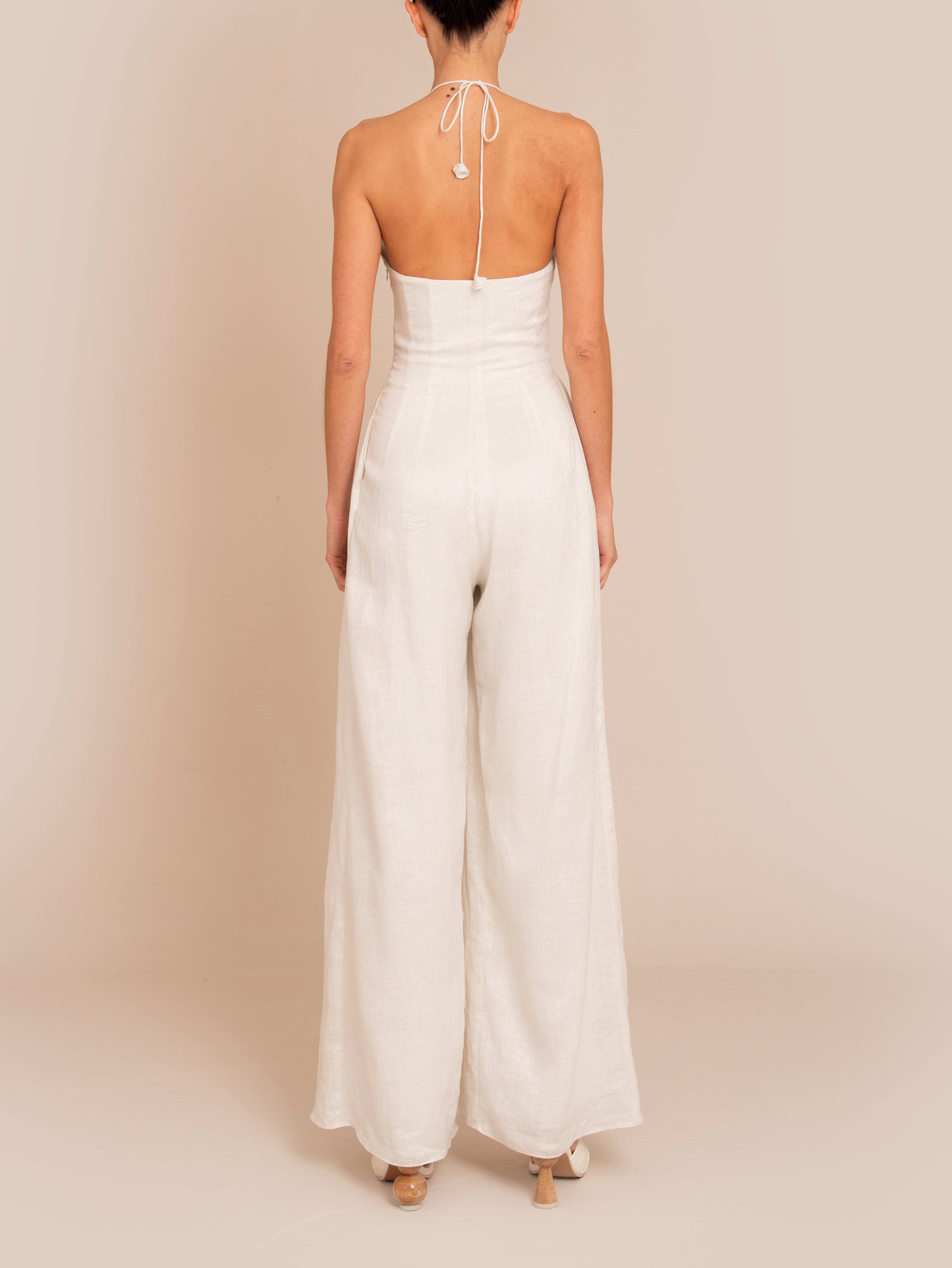 CLOVER JUMPSUIT IVORY/ SILVER