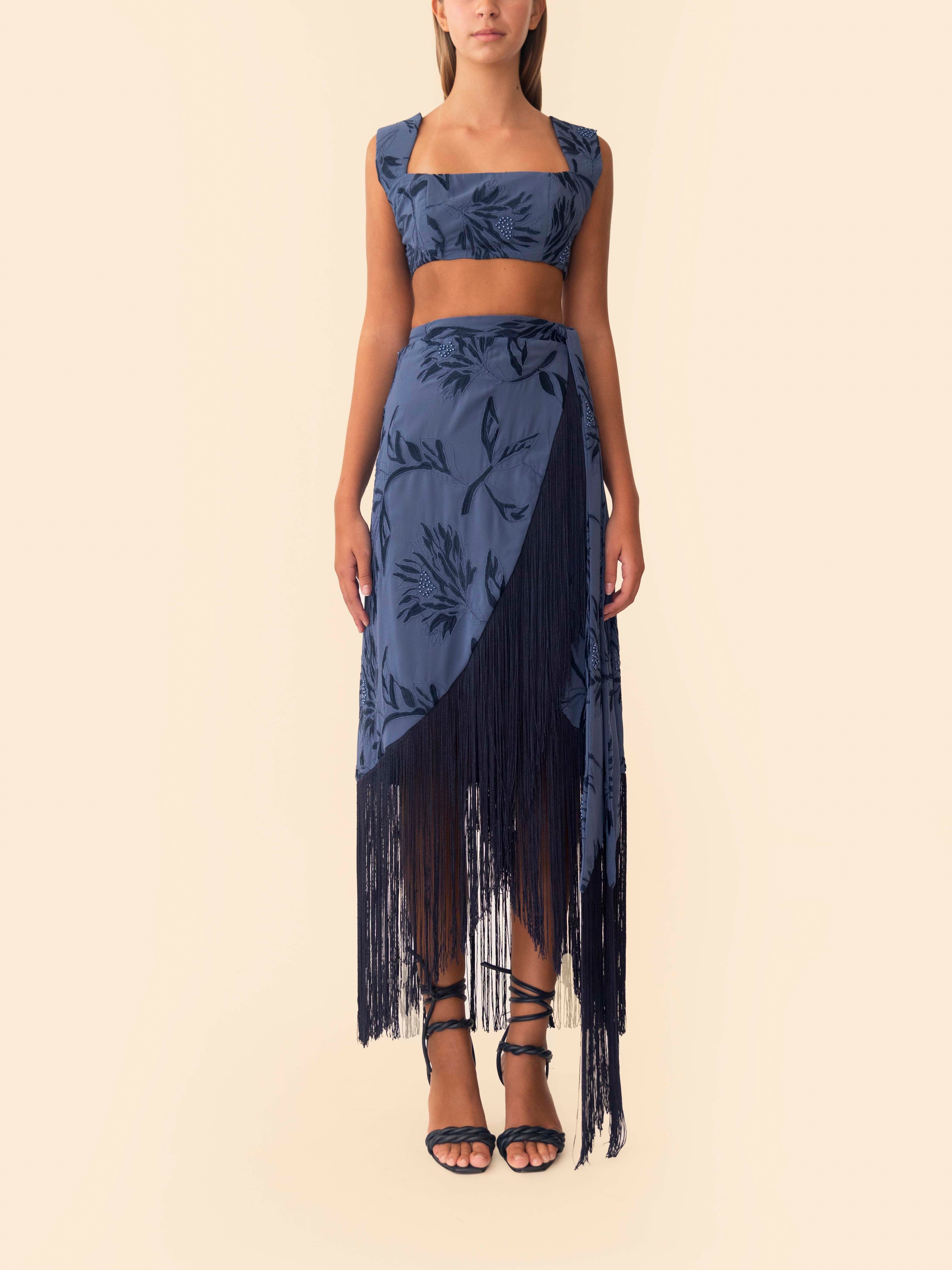 GRASSLAND SKIRT NAVY BLUE
