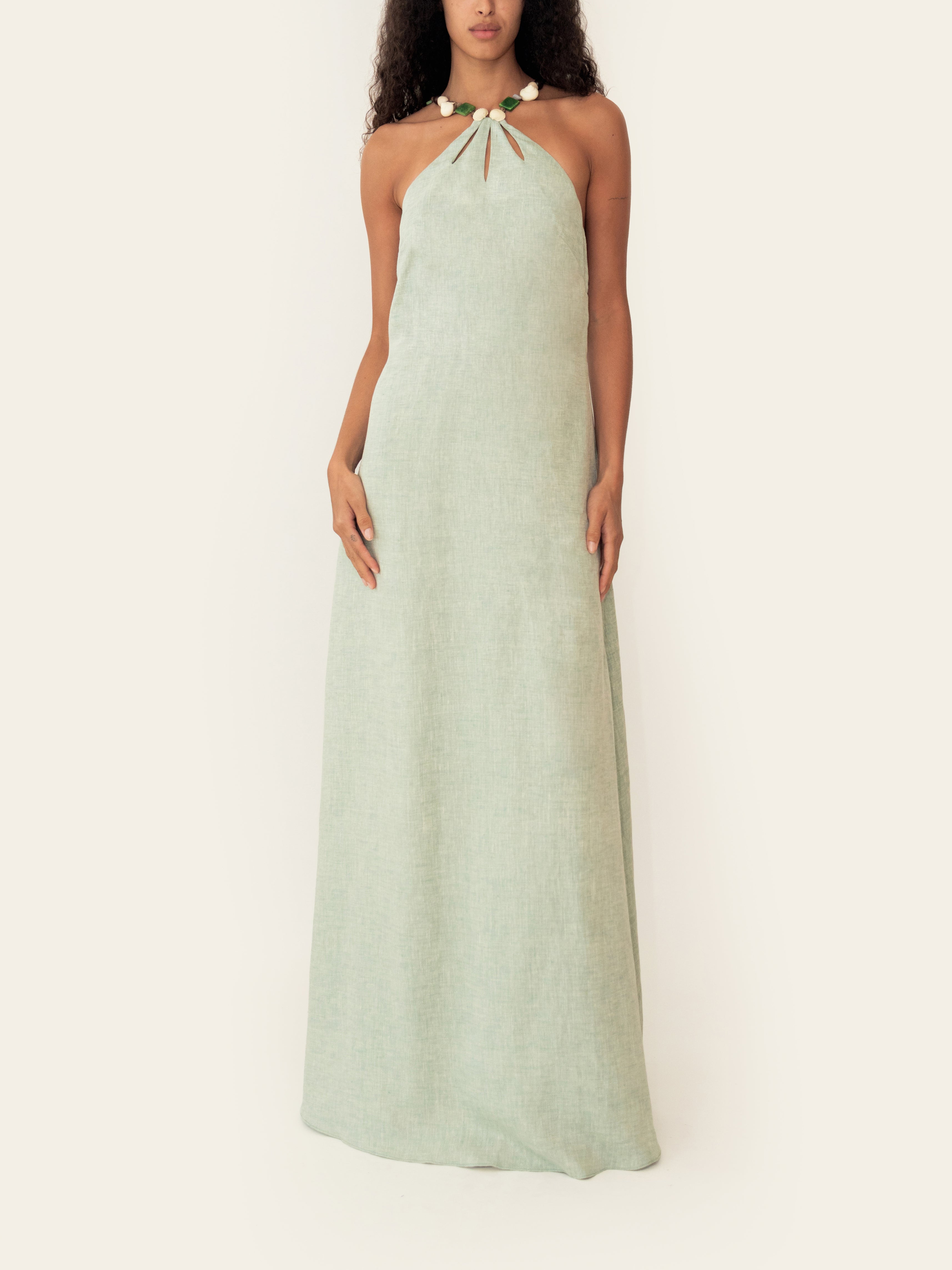 DAKOTA DRESS SEAFOAM GREEN