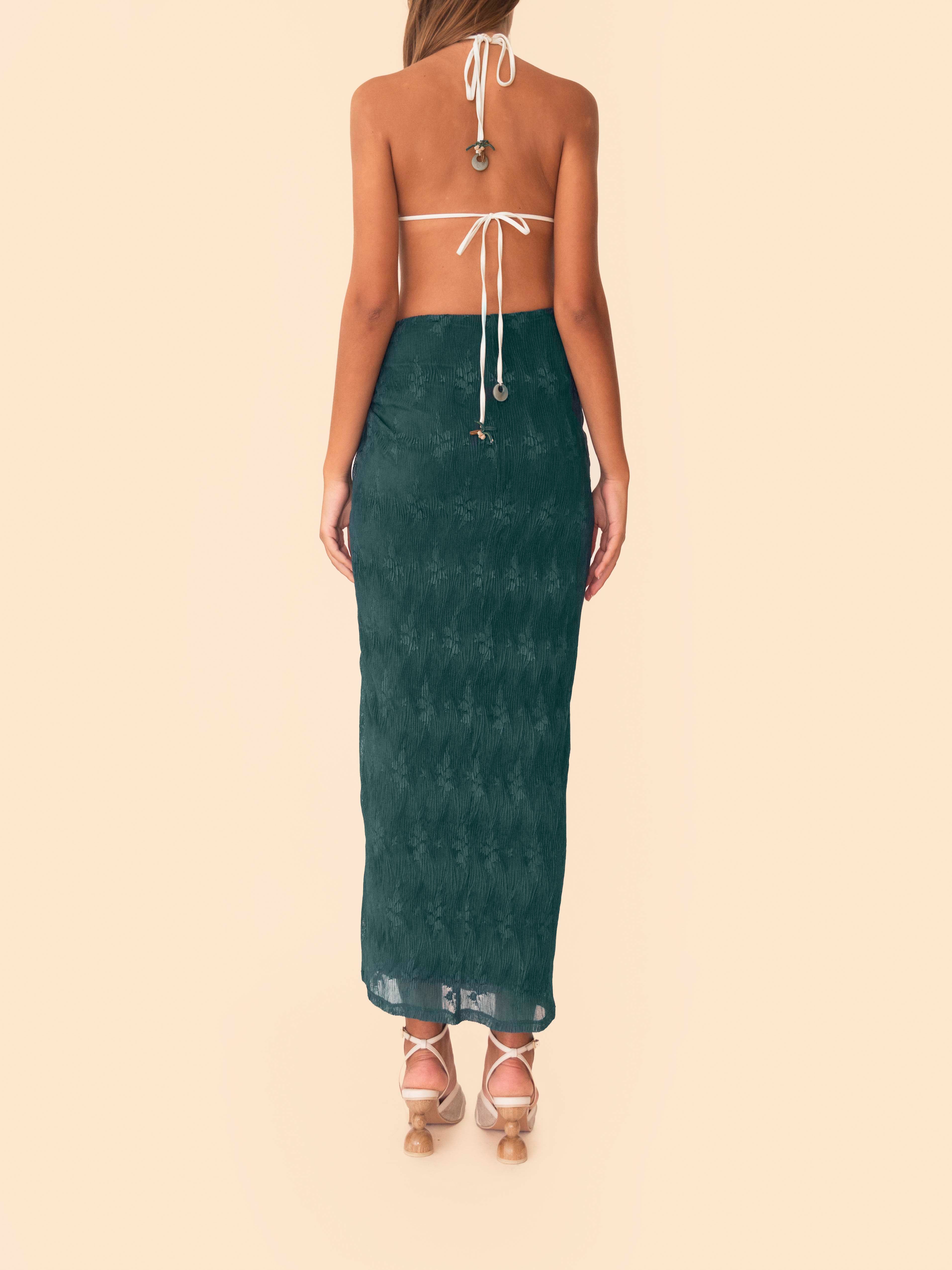 FRANKIE SKIRT TEAL/PETROLEO