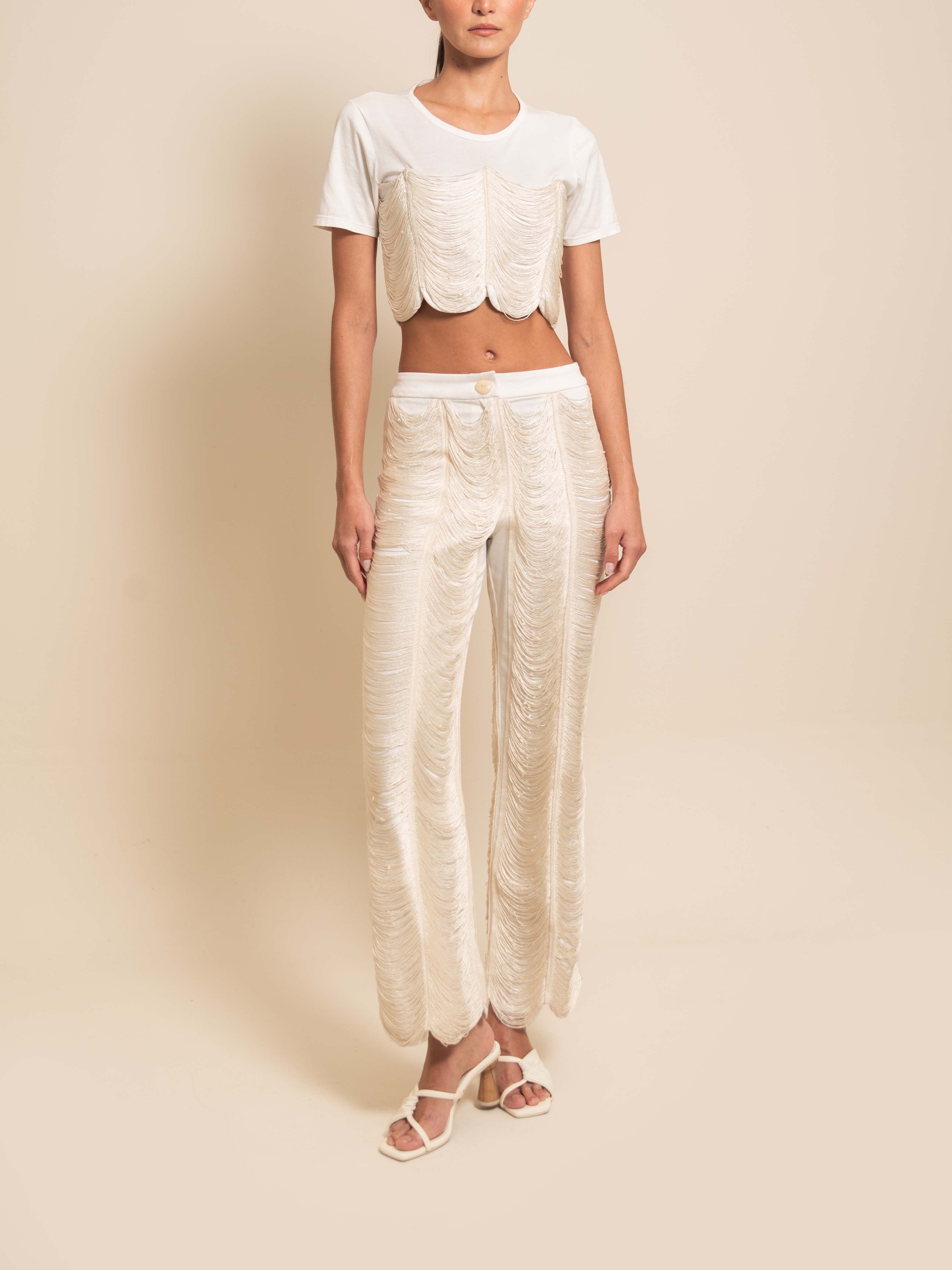 SIMONE PANT IVORY