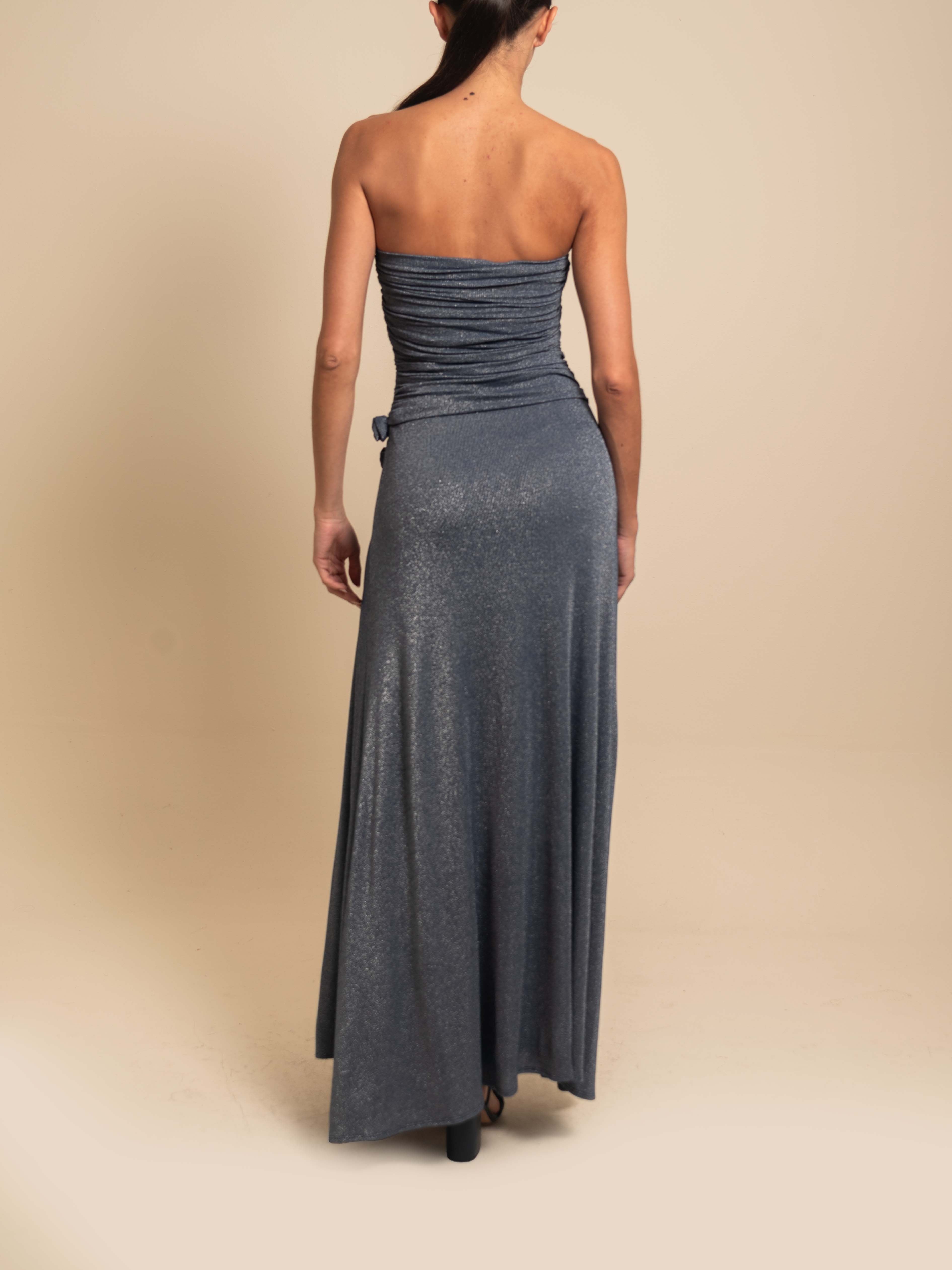 KALEI GOWN SILVER BLUE