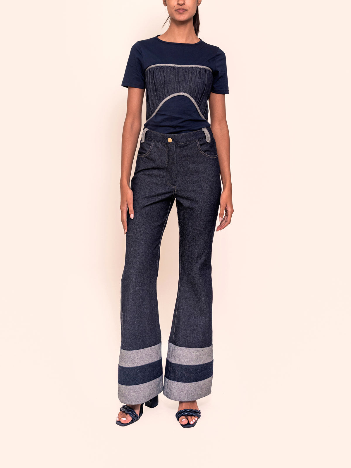 DANICA JEAN DARK BLUE/LIGHT BLUE