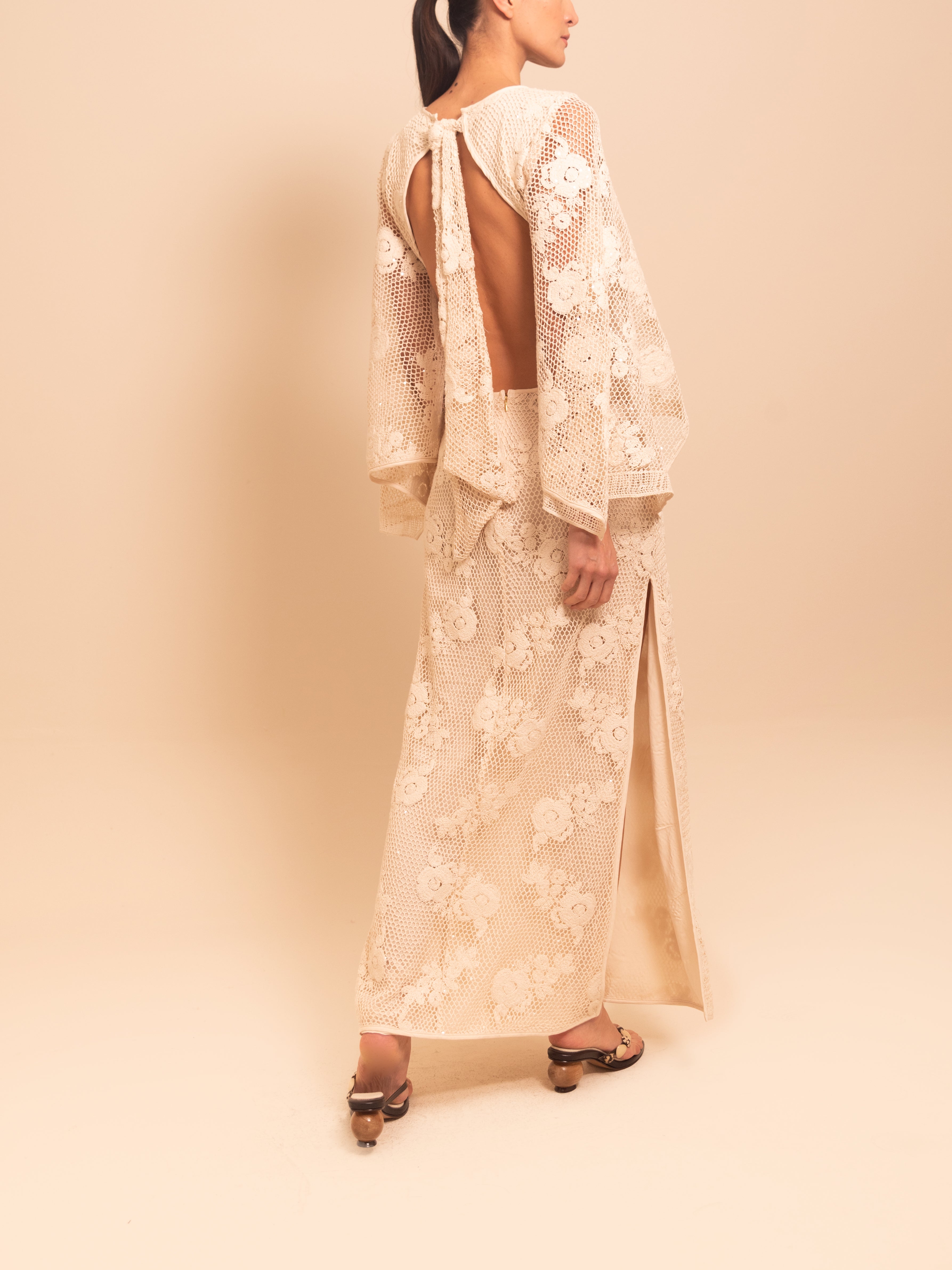 KORZO DRESS ECRU