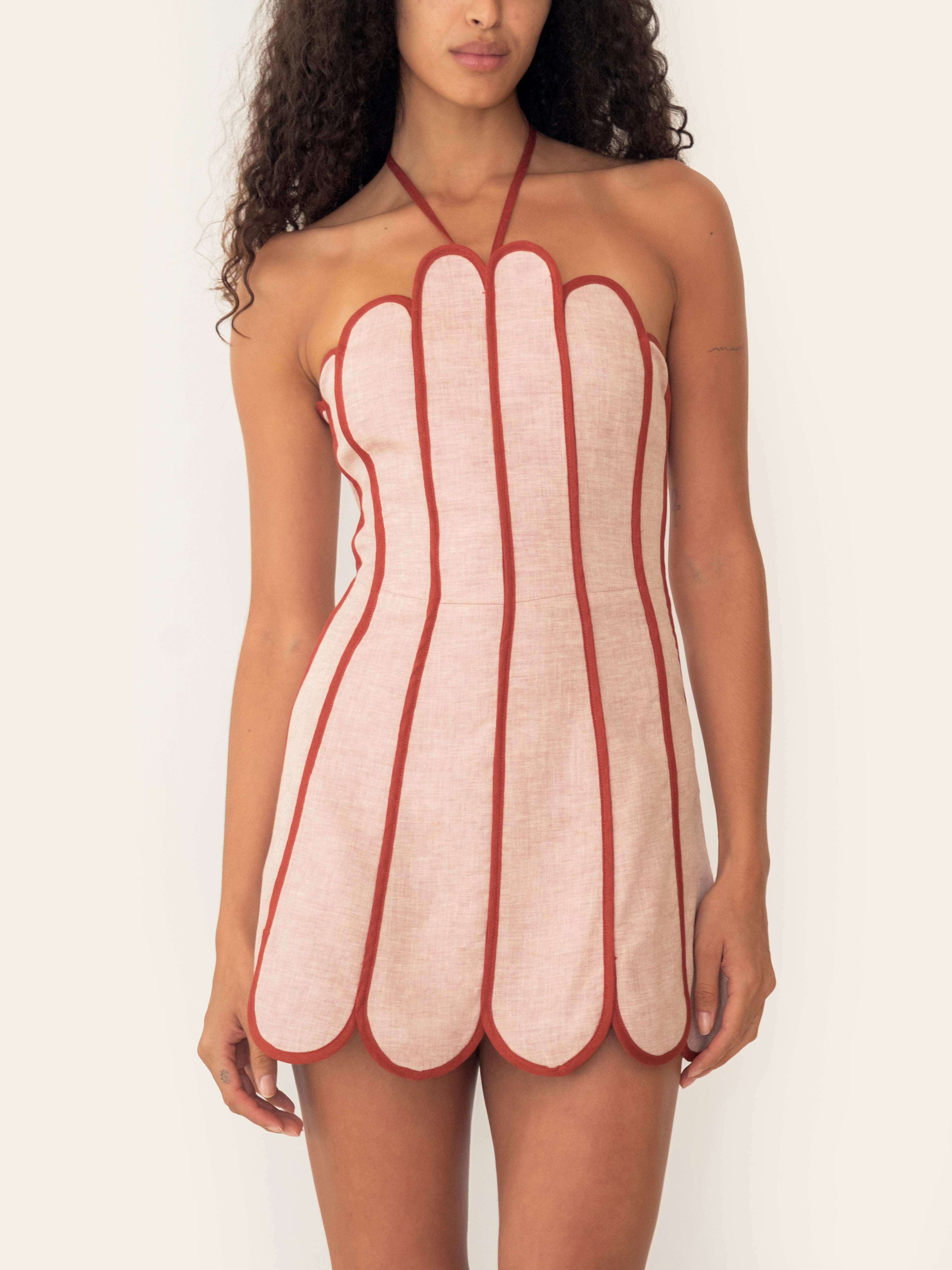 LENNY DRESS APRICOT ORANGE