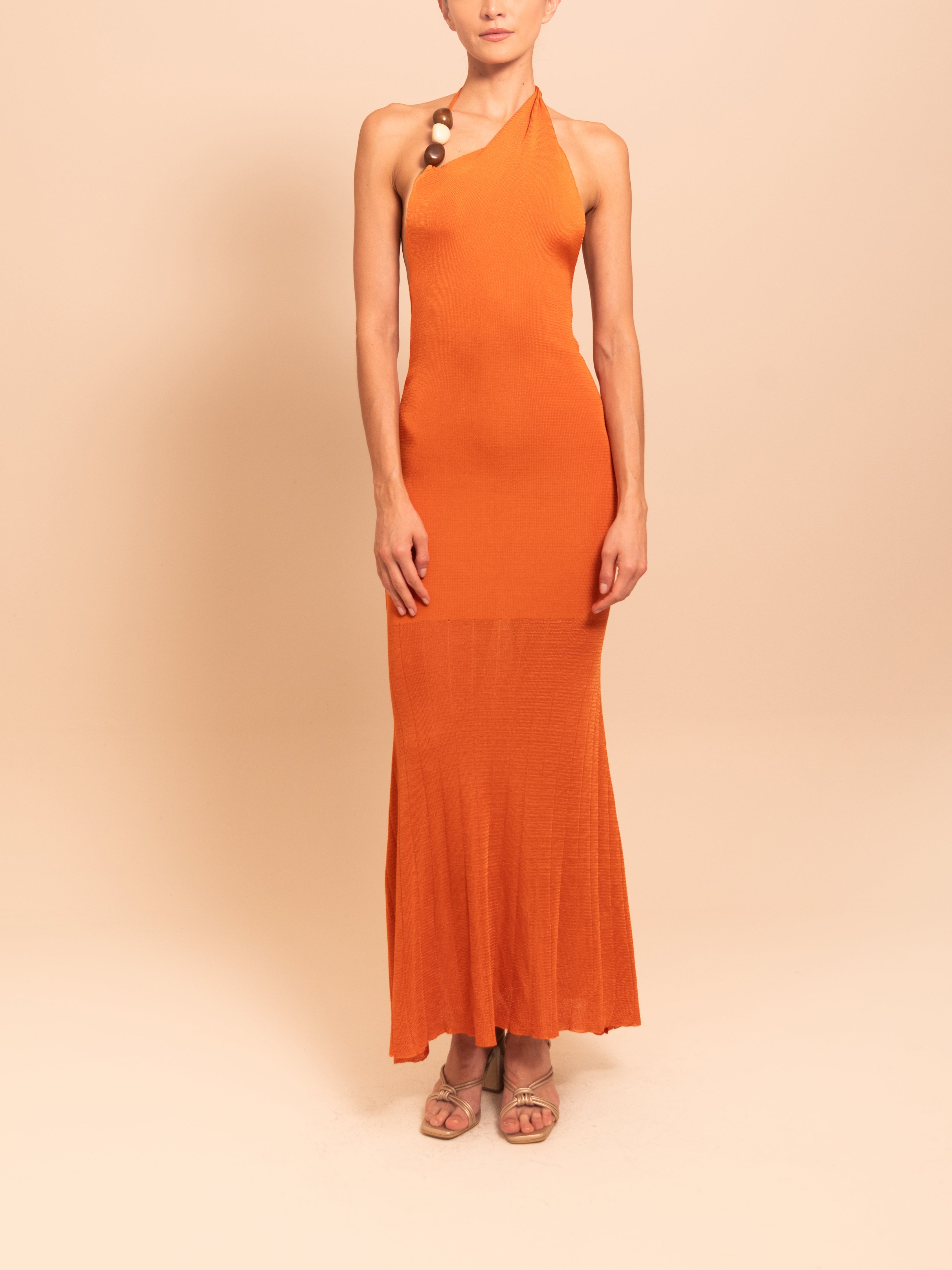 LIATRIS DRESS TERRACOTTA