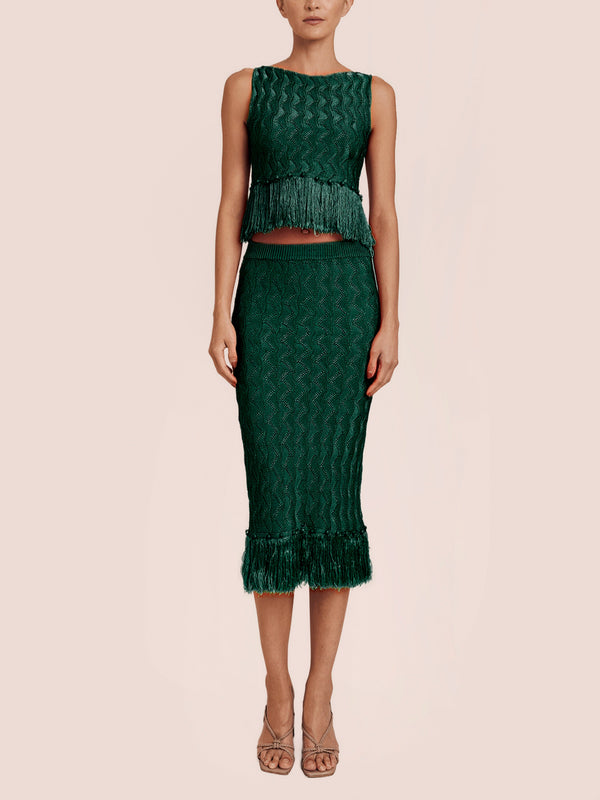 LORENZO TOP OLIVE GREEN