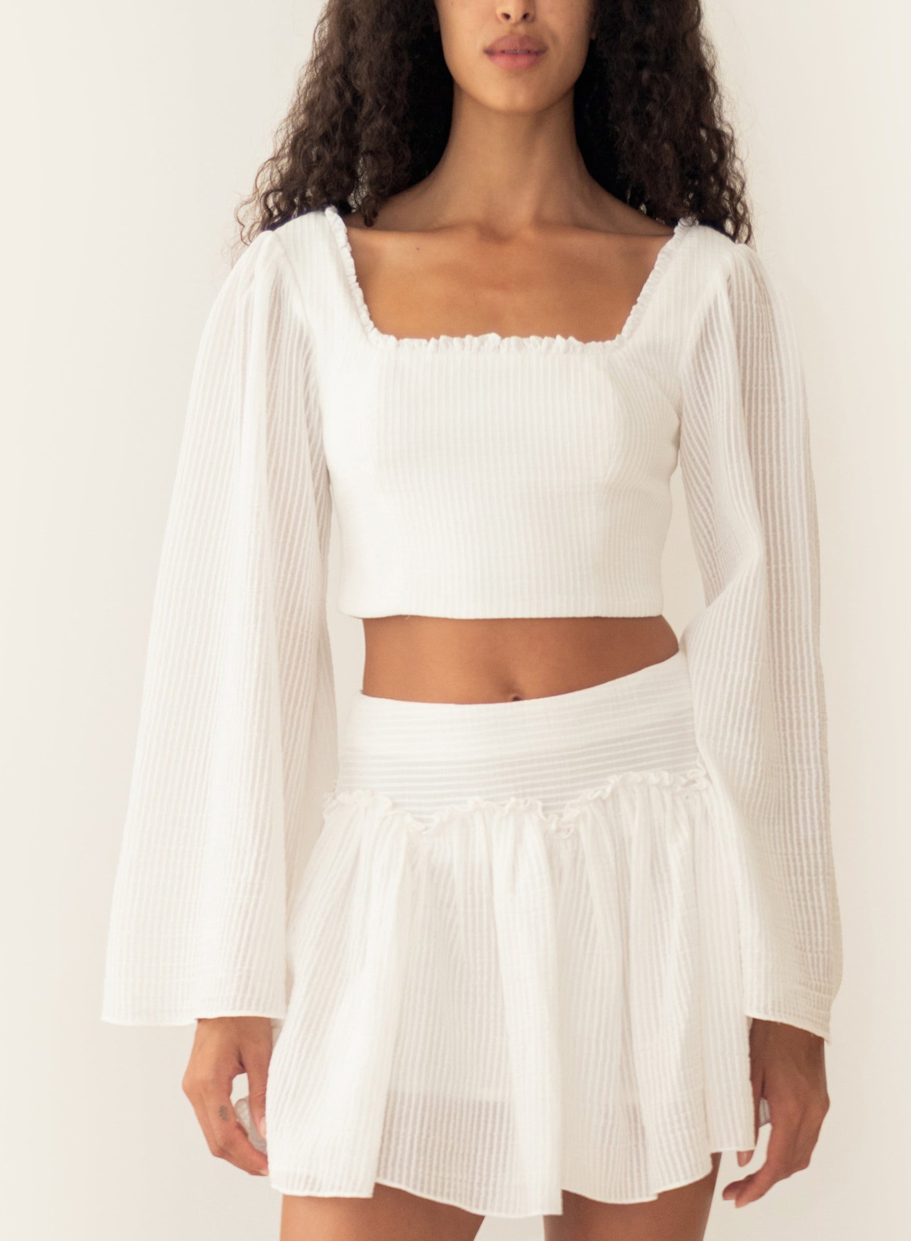LOTUS TOP IVORY
