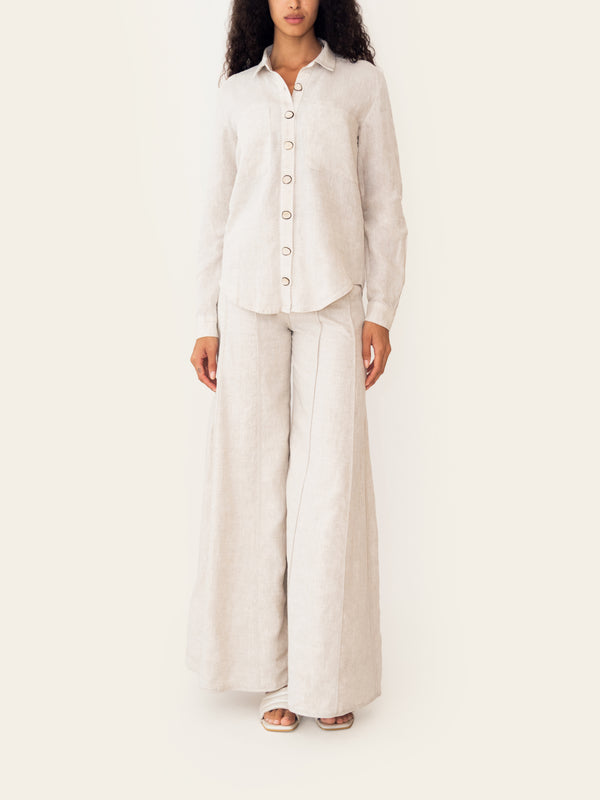 MALI SHIRT BEIGE MELANGE