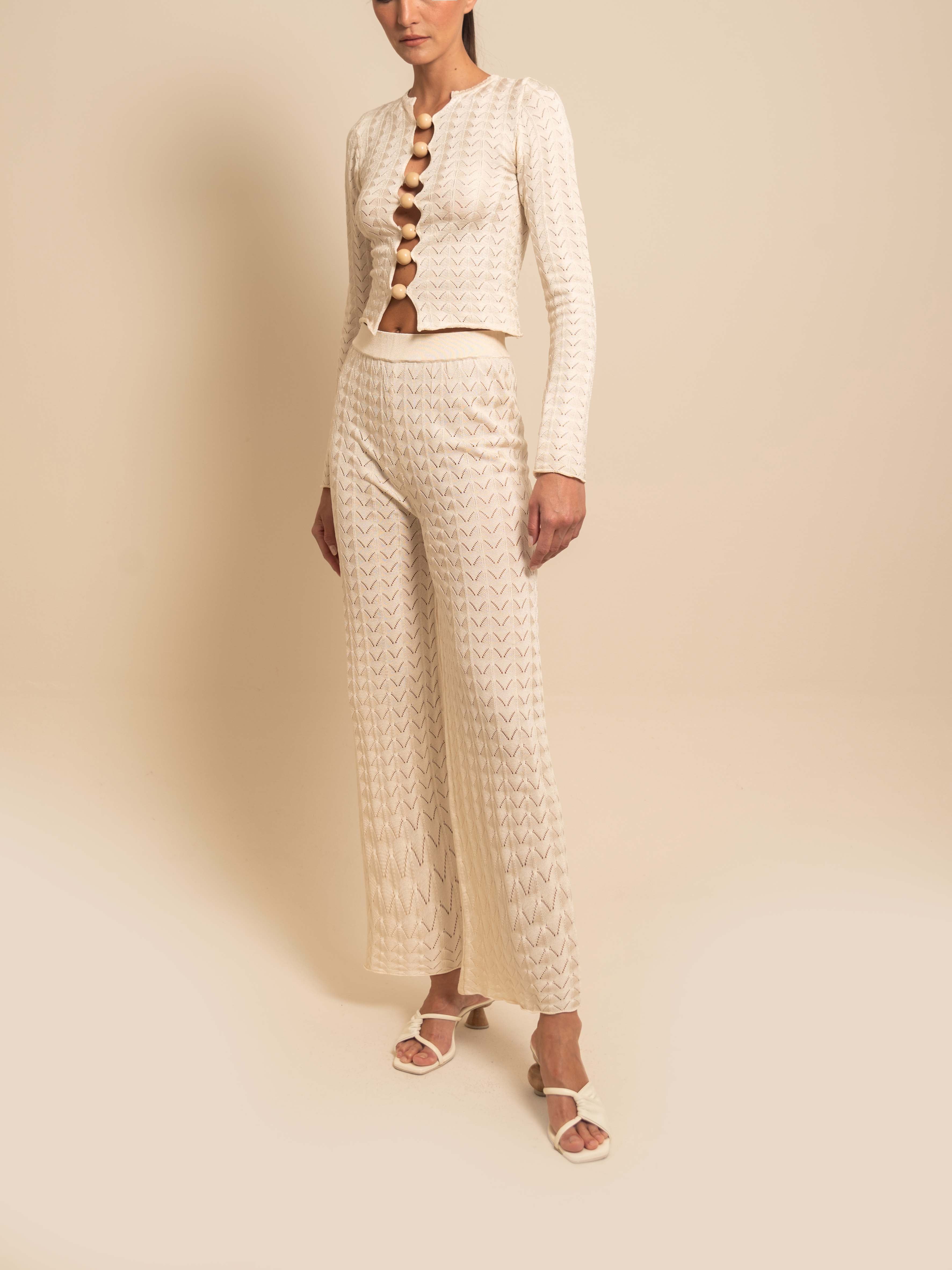 MARLOWE PANT ECRU