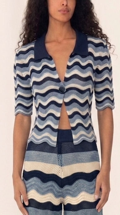 MARTINA TOP BLUE STRIPES