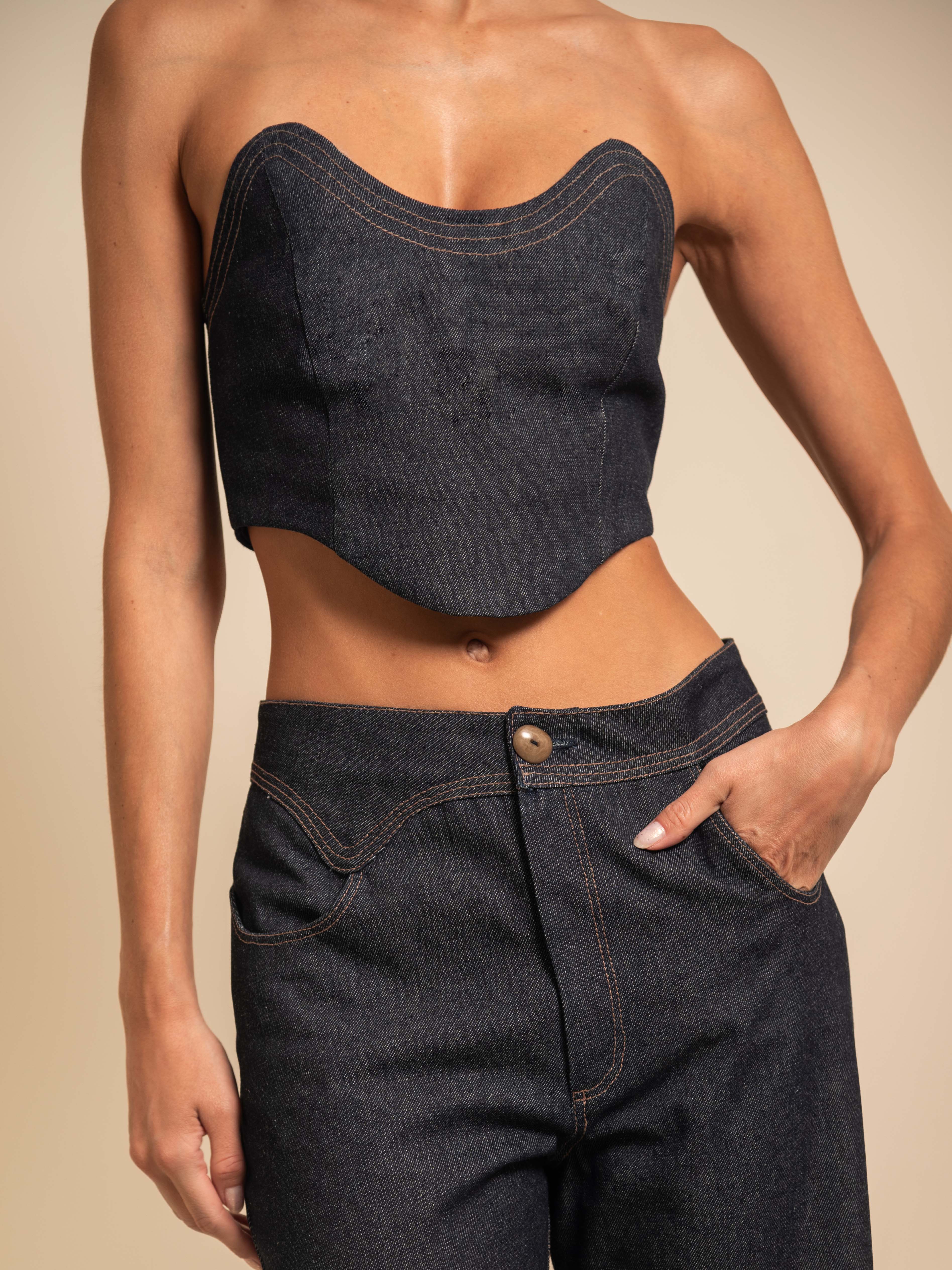 MICAH TOP DARK BLUE