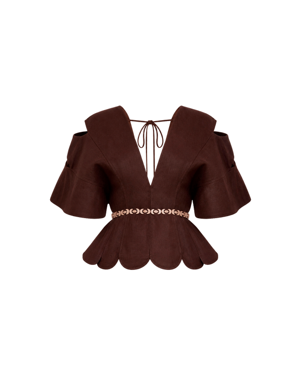 NAMIKA TOP UMBER BROWN