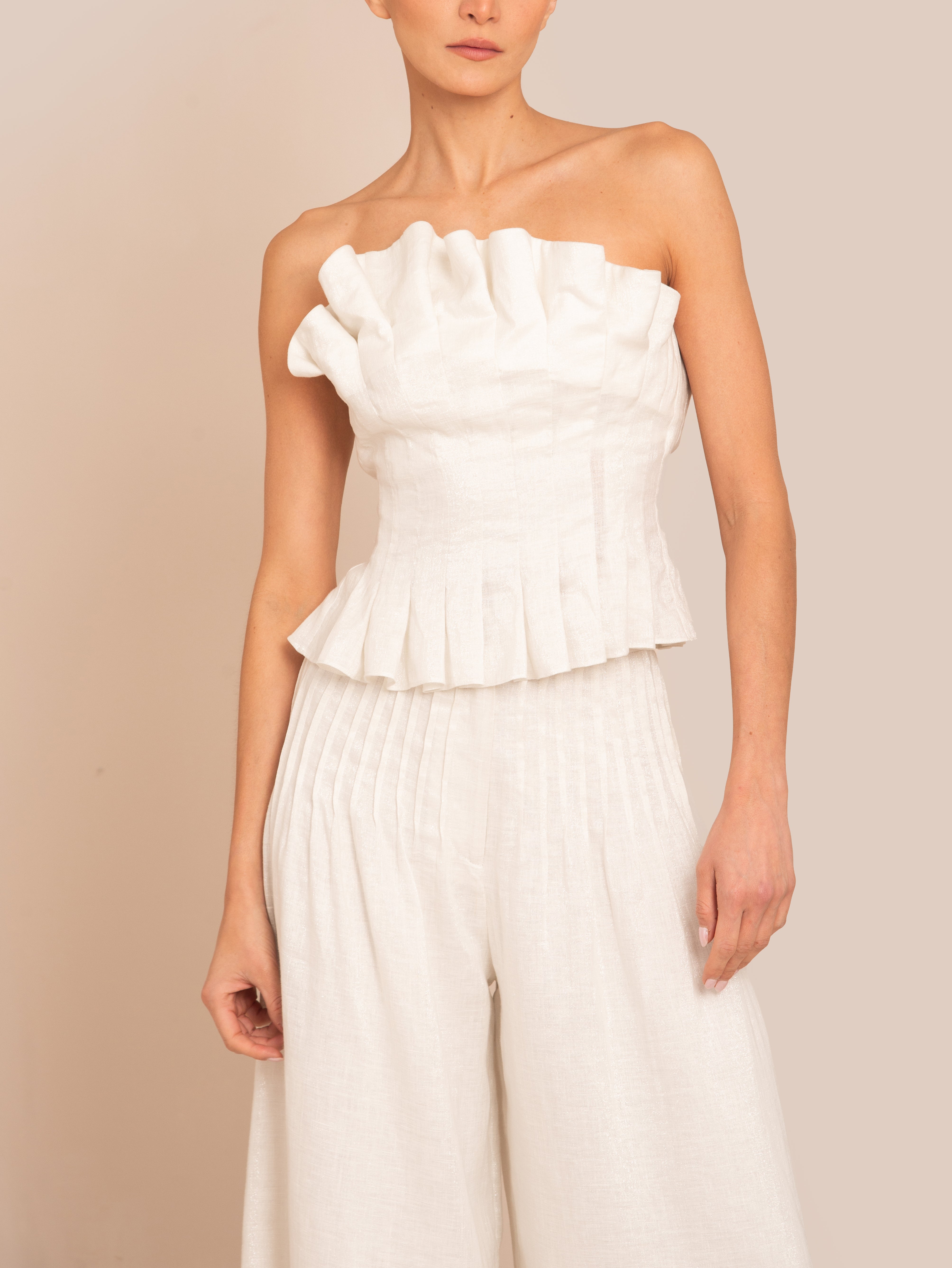 NOLA TOP IVORY/ SILVER