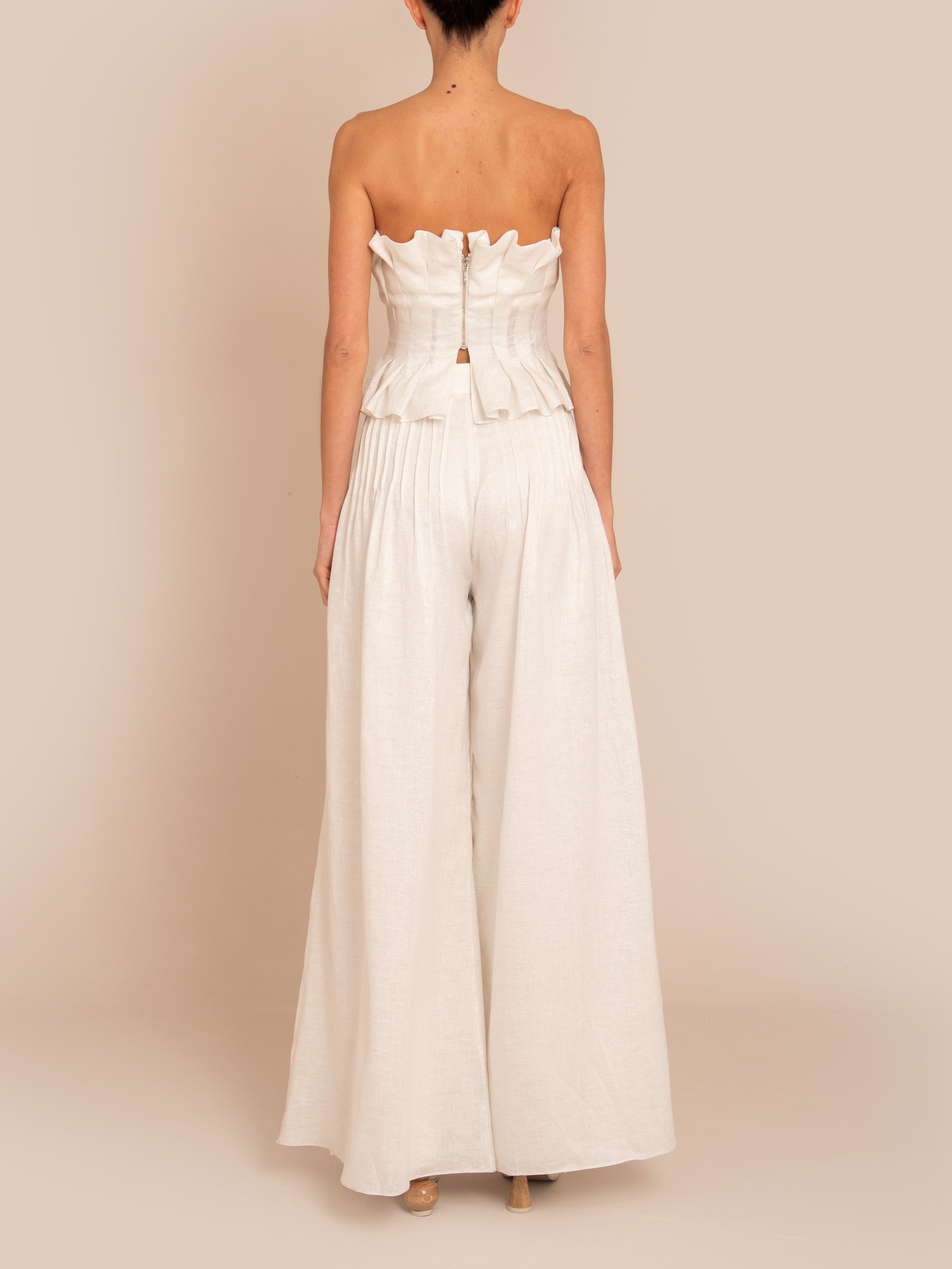 NOLA TOP IVORY/ SILVER