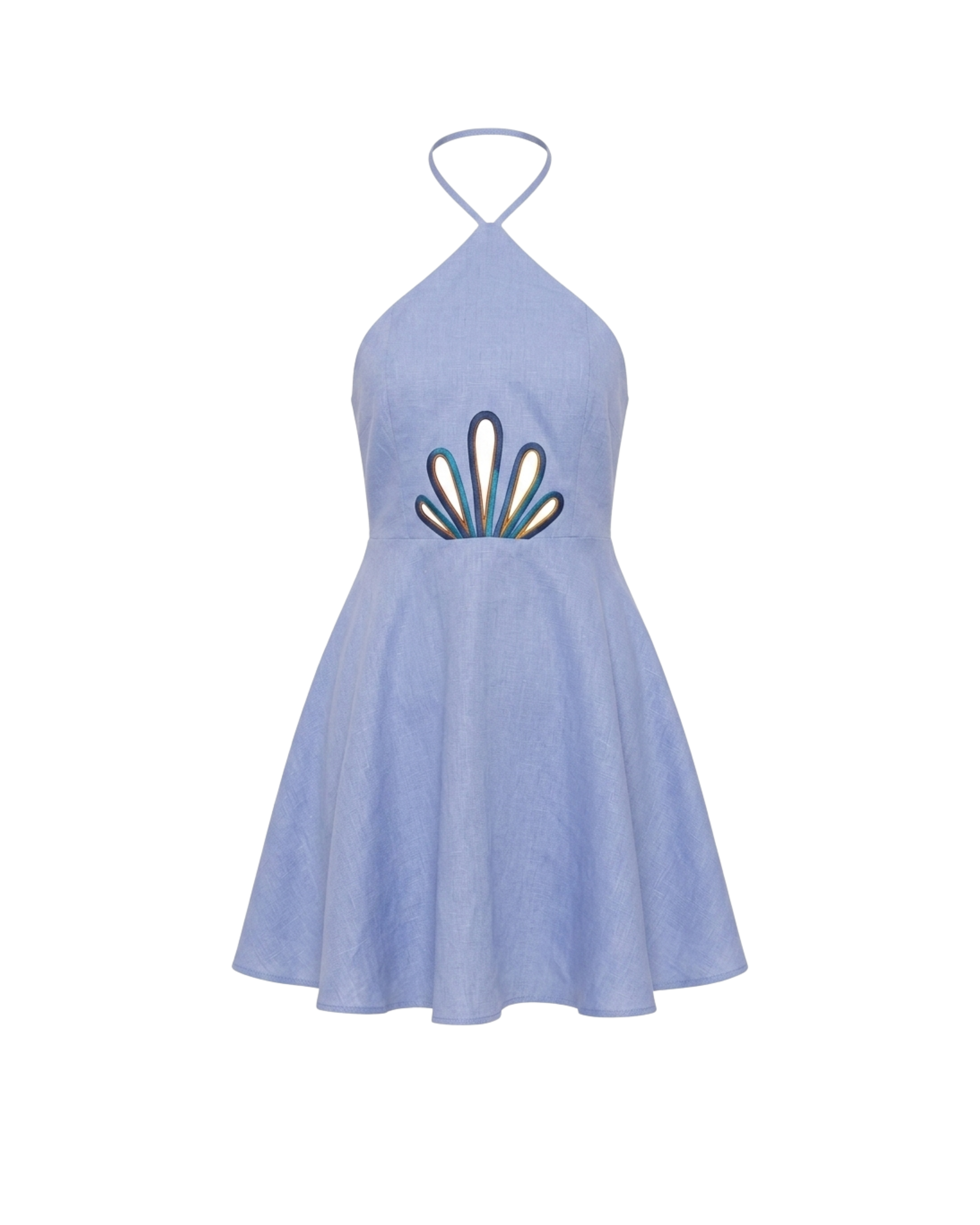 PERLIA DRESS MEDIUM BLUE