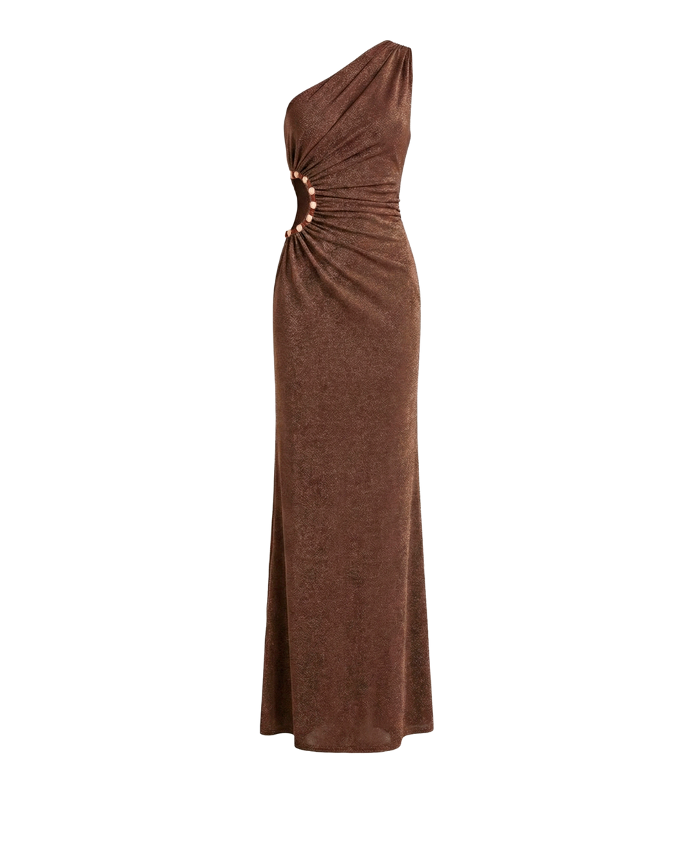 ROUSSEAU DRESS BRONZE UMBER BROWN