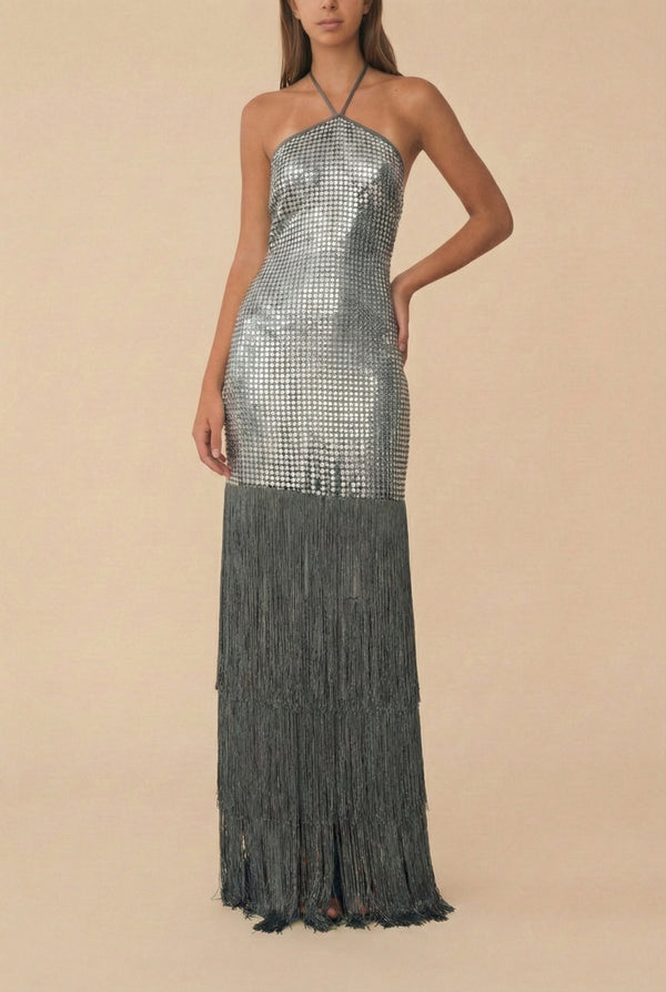 SARA DRESS SILVER