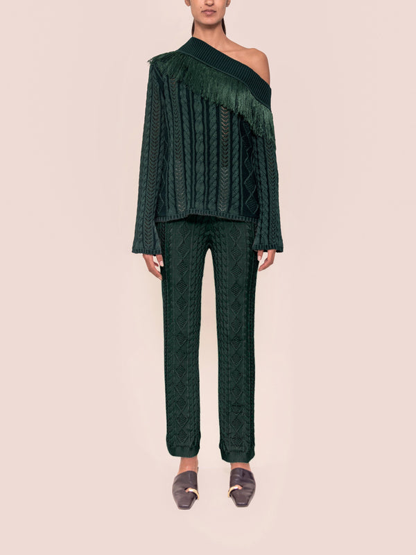 SYLIVIE SWEATER OLIVE GREEN
