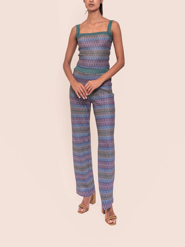 VERONIKA PANT (CRMLTA BLUE/VIOLET STRIPE