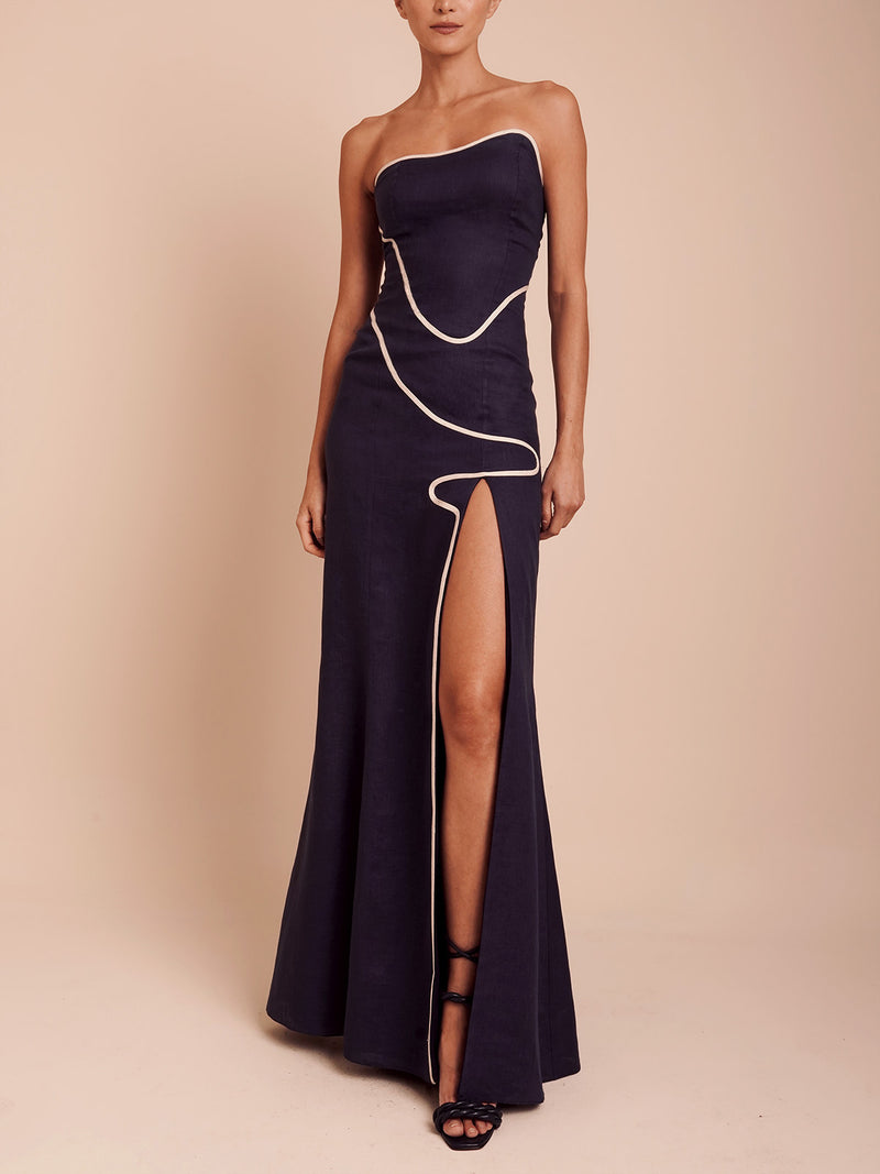 TOBI DRESS NAVY