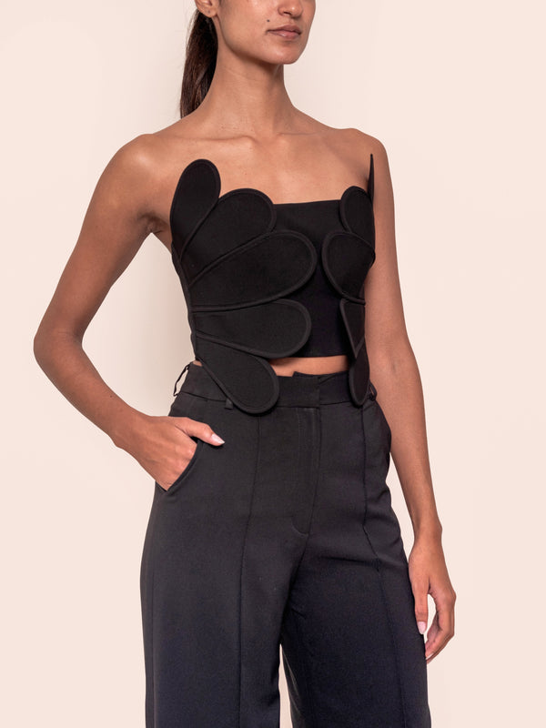 ZAIRE TOP BLACK