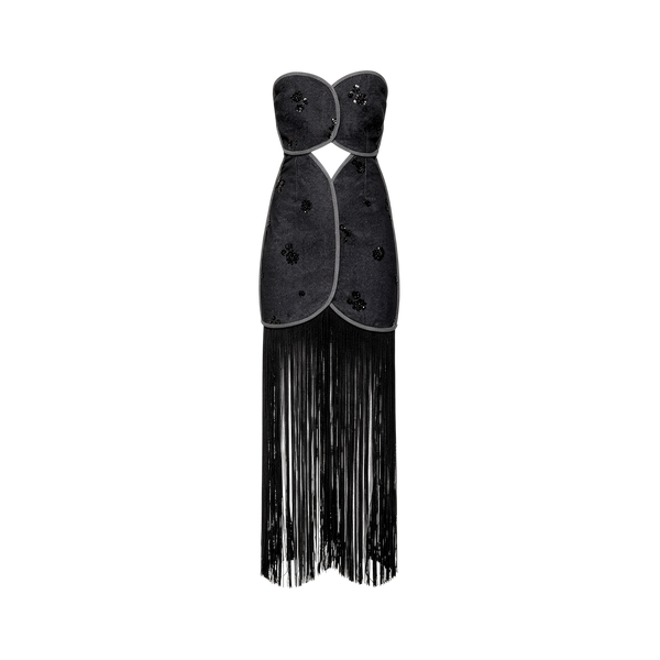 JOAQUINA DRESS DARK BLACK DENIM
