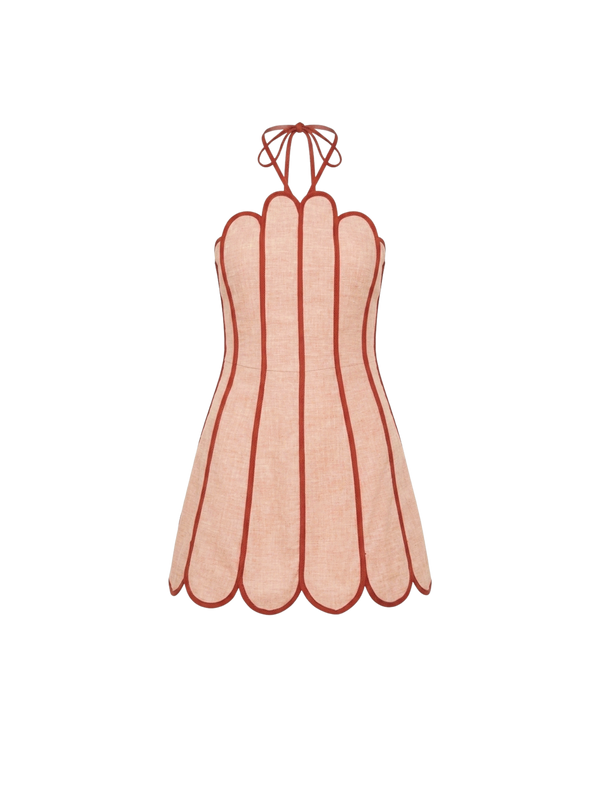 LENNY DRESS APRICOT ORANGE