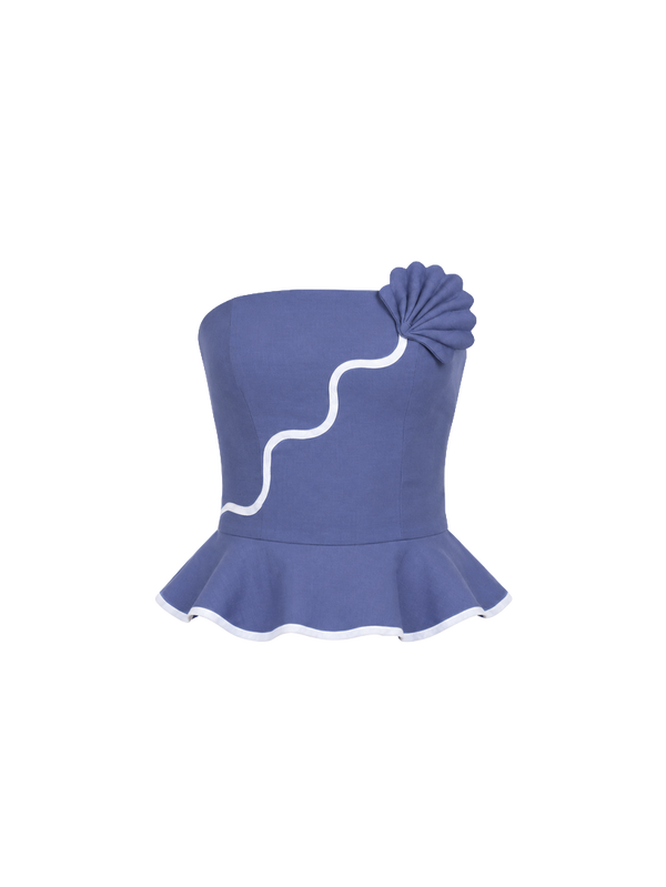 VAIANA TOP DEEP SEA BLUE