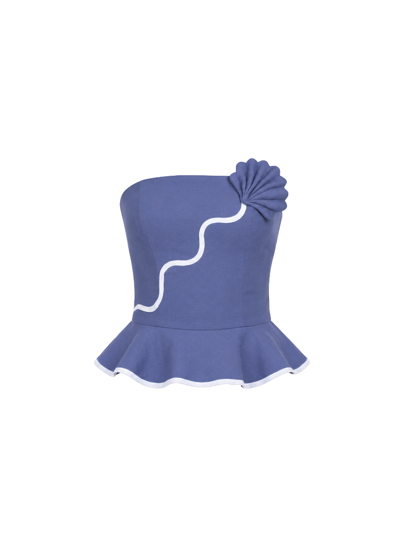VAIANA TOP DEEP SEA BLUE