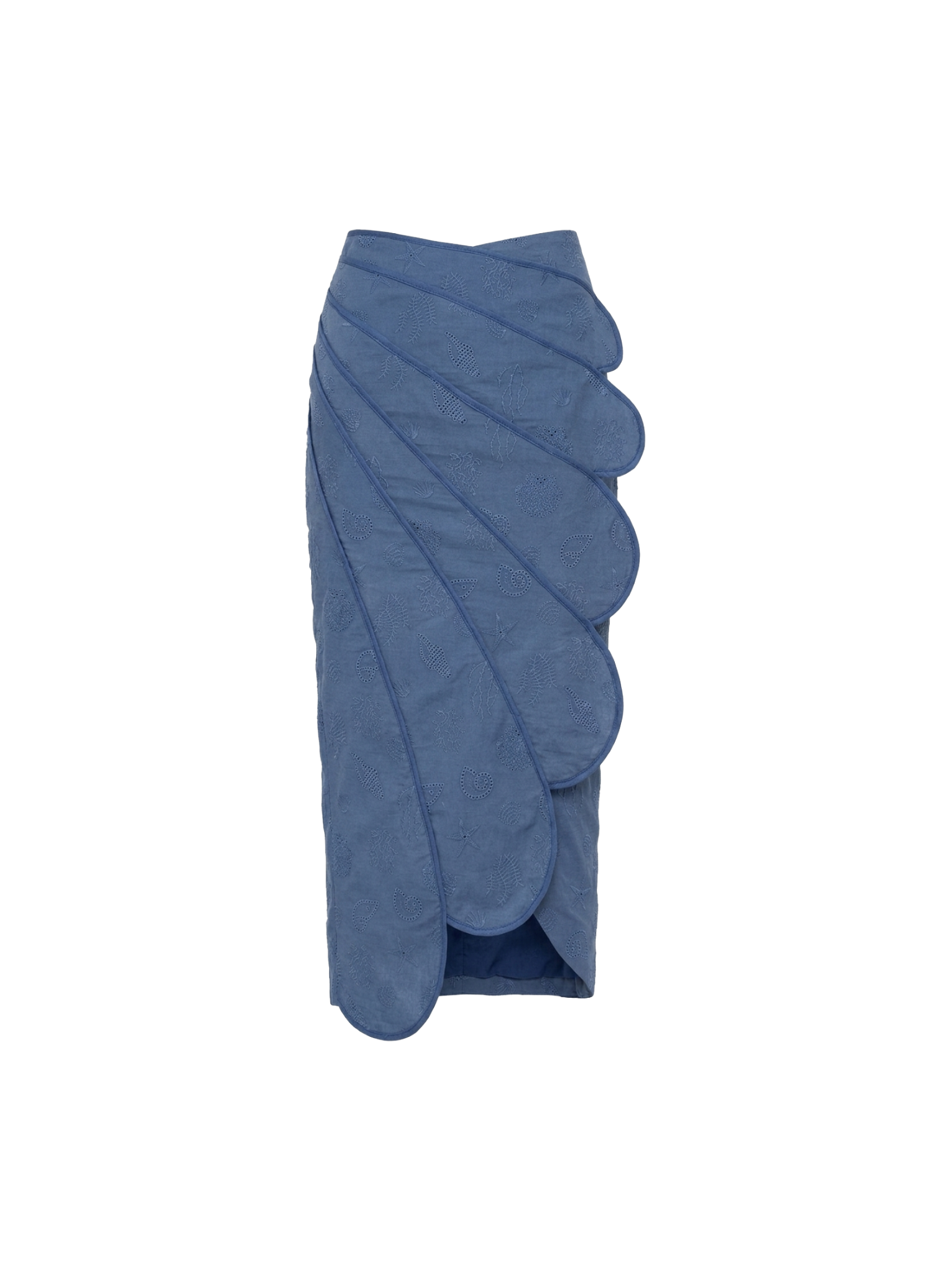 SANGO SKIRT DEEP SEA BLUE SEASHELLS
