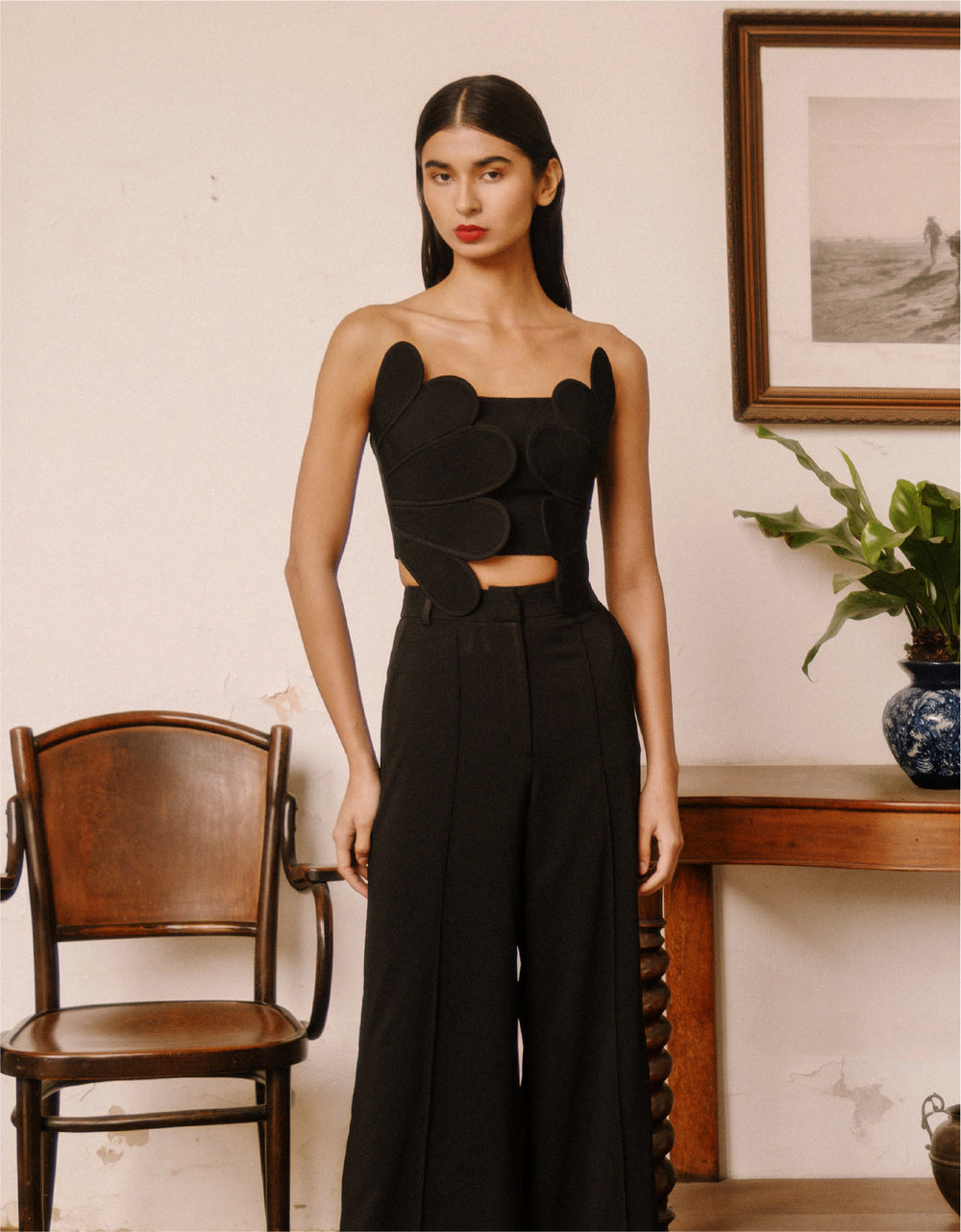 ZAIRE TOP BLACK